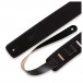 Levys DM1 Leather Strap, Black Whole Strap