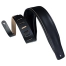 Levy's DM1PD Padded Leather Strap, Black