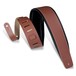 Levys DM1 Padded Leather Strap, Walnut