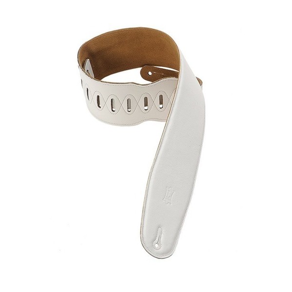 Levys M4GF Garment Leather Strap With Thong, White