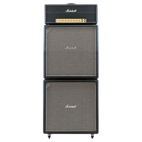 Marshall 1959HW Handwired Guitar Tube Amplifier Head - full stack front