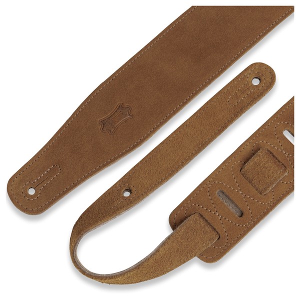 Levys MS26 Suede Leather Strap, Honey All parts
