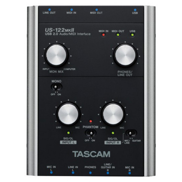 TASCAM US122mkⅡ US-122MKII | USB2．0 オーディオ／MIDI