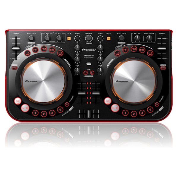 DISC Pioneer DDJ-WeGo Controller, Red at Gear4music