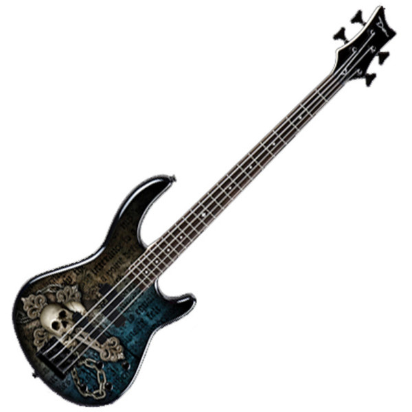 Dean Edge 10 Active Bass Guitar with Graphics, Catacombs