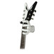 Grip Studios GS-1 Custom Guitar Hanger, Pearl White, Left Hand with Guitar
