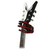 Grip Studios GS-2 Custom Guitar Hanger, Monster Red, Left Hand with Guitar