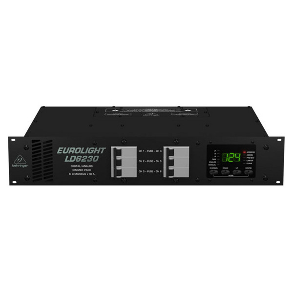 Behringer LD6230 Eurolight Professional 6-Channel 10A Dimmer Pack (Main)