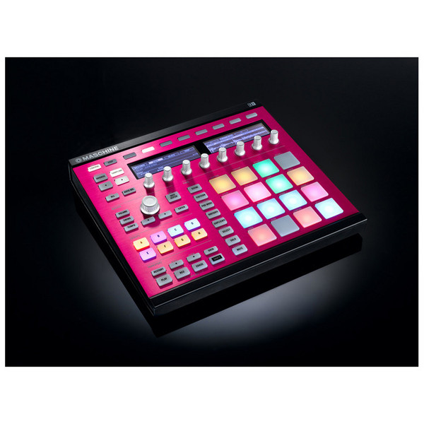 Native Instruments Maschine MK2 Custom Kit, Pink Champagne (Black, Black Background)