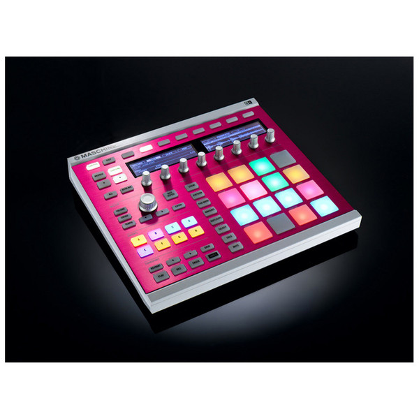 Native Instruments Maschine MK2 Custom Kit, Pink Champagne (White, Black Background)