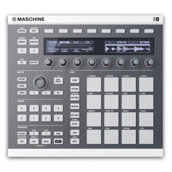 Native Instruments Maschine MK2 Custom Kit, Smoked Graphite (on White)