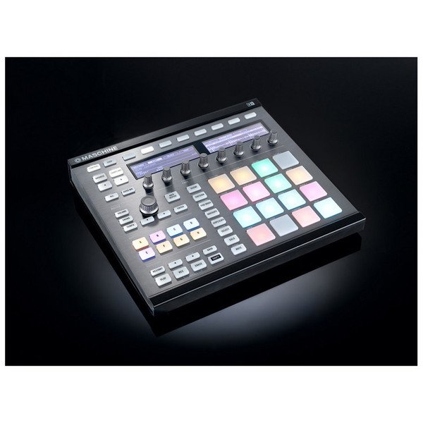 Native Instruments Maschine MK2 Custom Kit, Smoked Graphite (Black, Black Background)