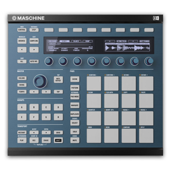 DISC Native Instruments Maschine MKII Custom Kit, Steel Blue at