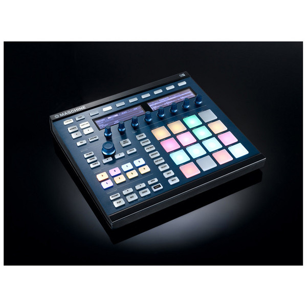 Native Instruments Maschine MK2 Custom Kit, Steel Blue (Black, Black Background)
