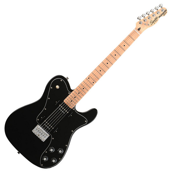 DISC Squier by Fender Modified Tele Custom II P90 Guitar, Black