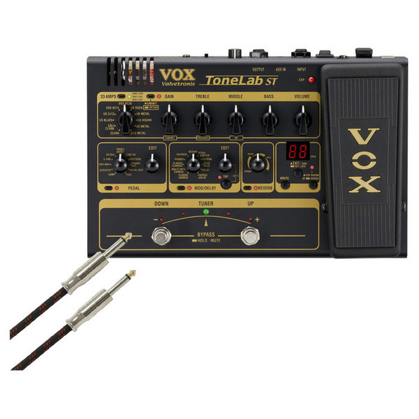 Vox Valvetronix ToneLab ST Guitar Pedal with FREE 6m Instrument Cable