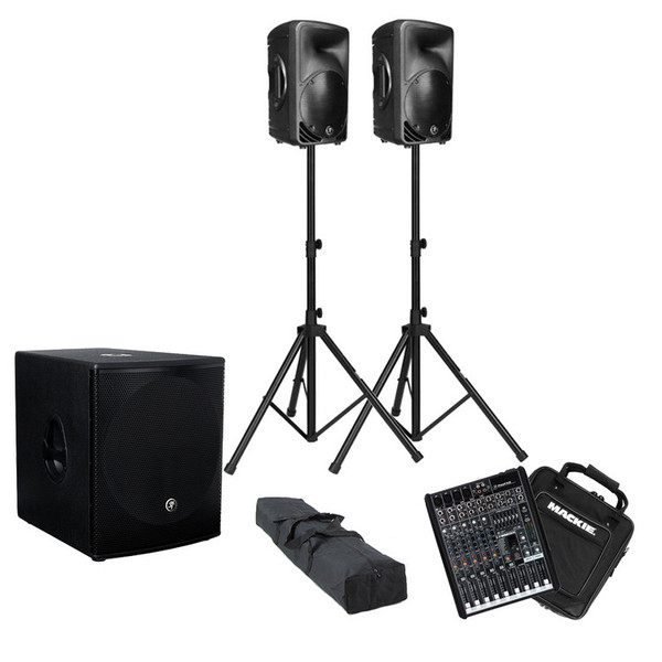 Mackie PROFX8 and SRM Active PA System