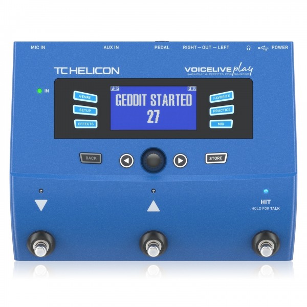 TC Helicon VoiceLive Play Vocal Effects Pedal Front