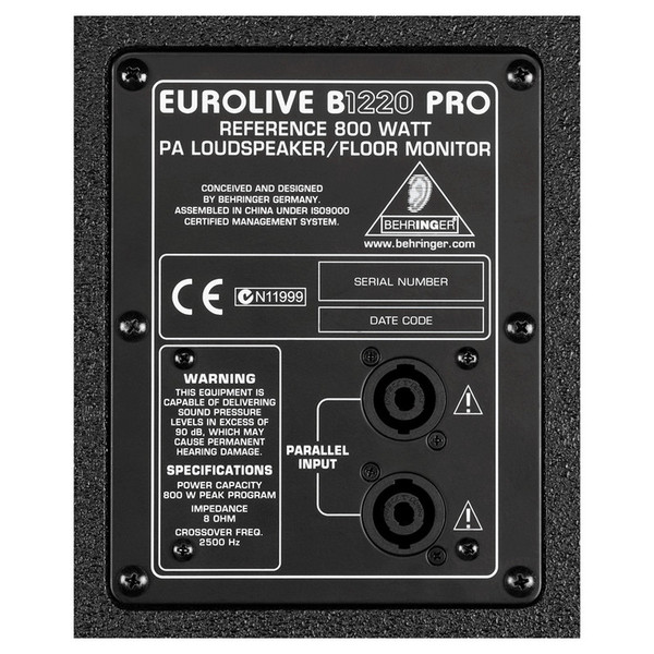 Behringer B1220 Eurolive Pro Passive PA Speaker - Ex Demo at