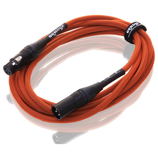 Orange 10 ft Mic XLR/XLR Cable, Orange Woven (2)