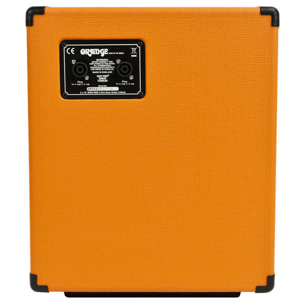 Orange Smart Power 2 x 12" Isobaric Bass Speaker Cabinet (Back)