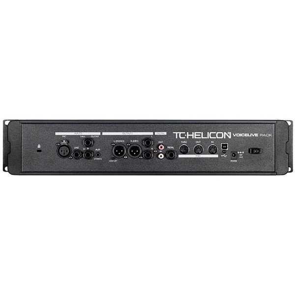 TC Helicon VoiceLive Rack Vocal Processor Rear