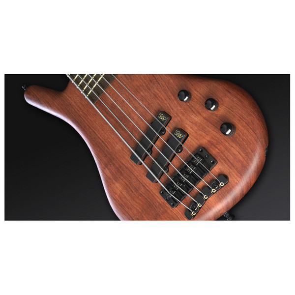 Warwick Thumb Bolt-On 5-String Bass, Natural OF, Black Hardware (Close Up 3)