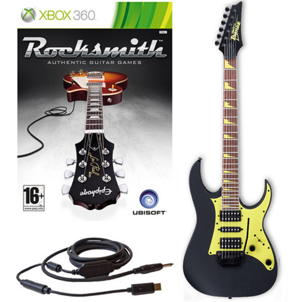 Ubisoft Rocksmith + Ibanez GRG150DX Guitar, Black Xbox Package
