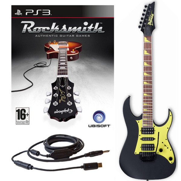 DISC Rocksmith PS3 + Ibanez GRG150DX Guitar, Black