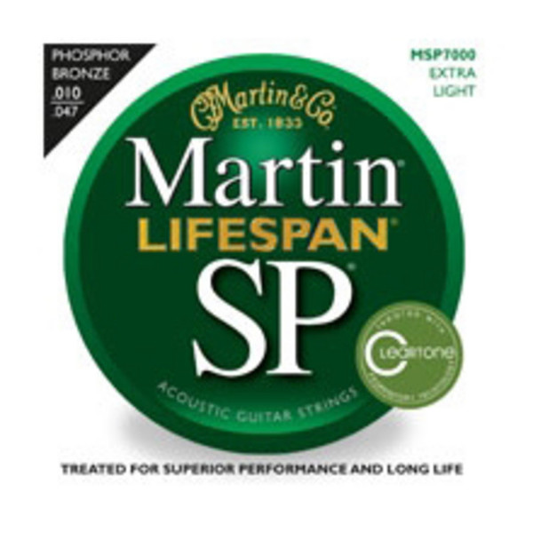 Martin Lifespan Phosphor Bronze Extra Light Acoustic Strings, 010-047