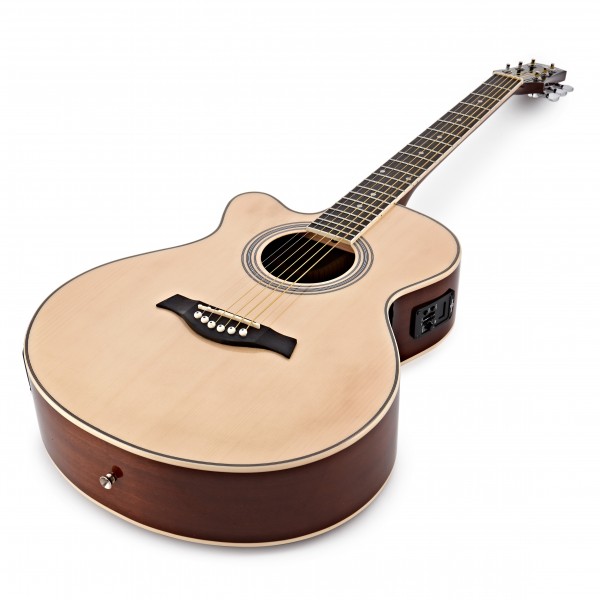 Single Cutaway L/H Electro Acoustic + Complete Pack by Gear4music - guitar