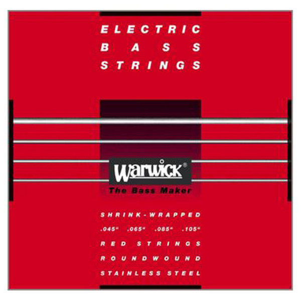 Warwick 42200 Red Label Medium Bass Strings (45-105), 4-String 