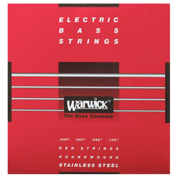 Warwick 42210 Red Label Medium-Light Bass Strings (40-100), 4-String 
