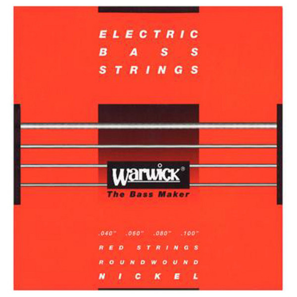 Warwick 46210 Red Label Medium-Light Bass Strings (40-100), 4-String 