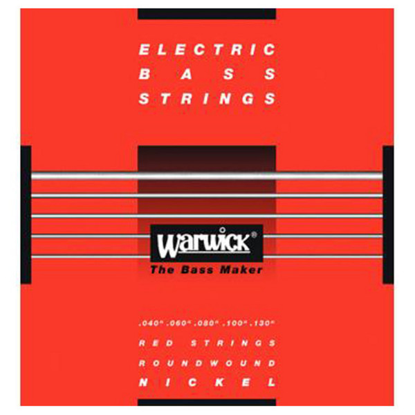Warwick 46300 Red Label Medium-Light Bass Strings (40-130), 5-String 