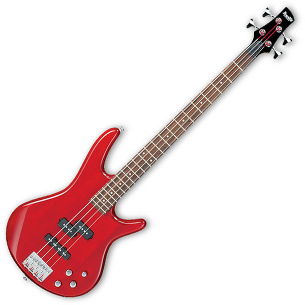 DISC Ibanez GSR200 Gio Bass Guitar, Trans Red with FREE Gig Bag at