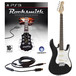 Rocksmith (PS3) + Black Knight CST-10 Electric Guitar, Black