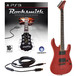 Rocksmith (PS3) + Black Knight CTD-20 Electric Guitar, Red