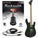 Rocksmith (PS3) + Black Knight CL-22M Maple Neck Guitar, Black