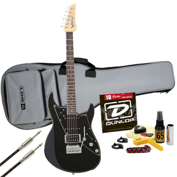 Line 6 JTV-69 James Tyler Variax Guitar, Black with FREE Gifts