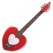 Daisy Rock Heartbreaker Short Scale Electric Pack, Red Hot Red