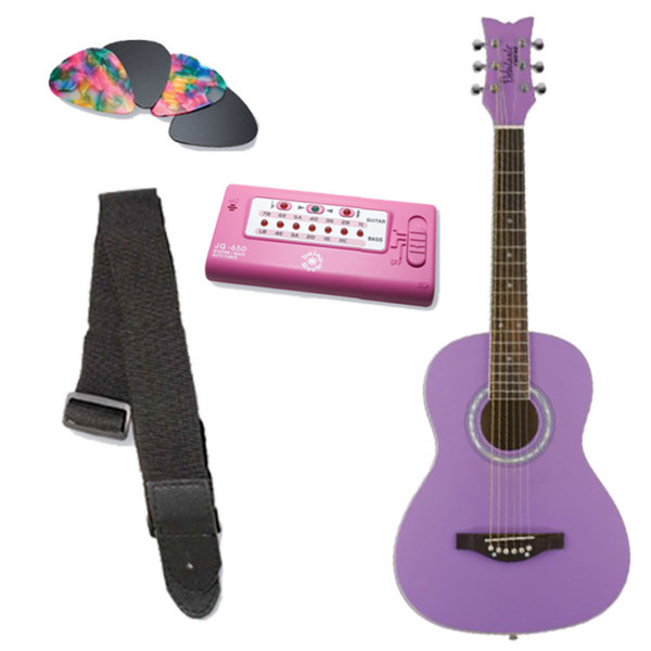 Daisy Rock Junior Miss Acoustic Short Scale Pack, Popsicle Purple