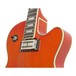 Epiphone Emperor Swingster Archtop Electric Guitar, Sunrise Orange Bridge