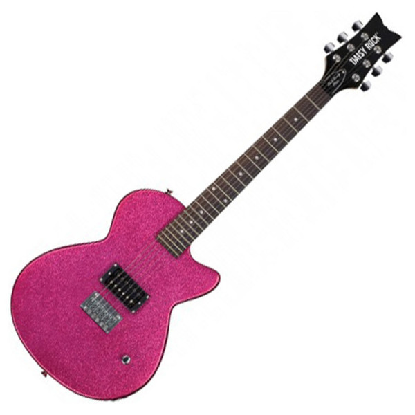 DISC Daisy Rock Rock Candy Petite Short Scale Guitar, Atomic Pink