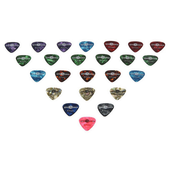 Guitar Picks by G4M, Pack of 24 Assorted