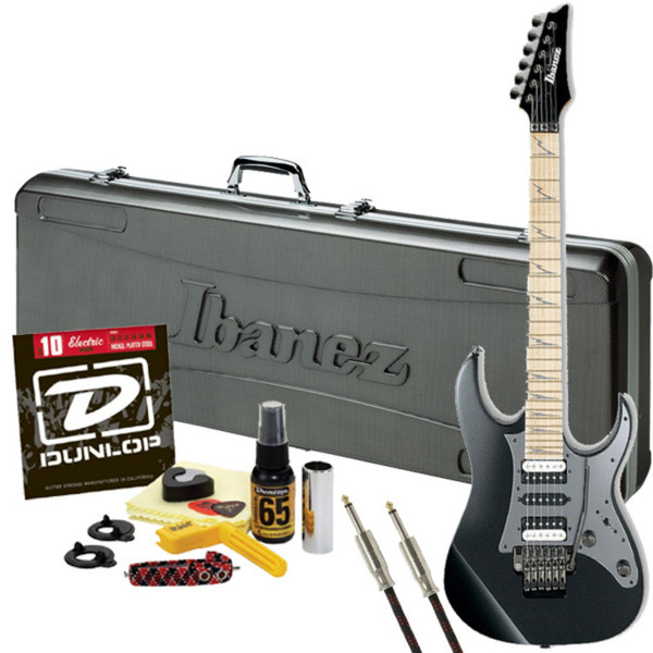DISC Ibanez Prestige RG3550MZ Guitar, Galaxy Black w/ FREE