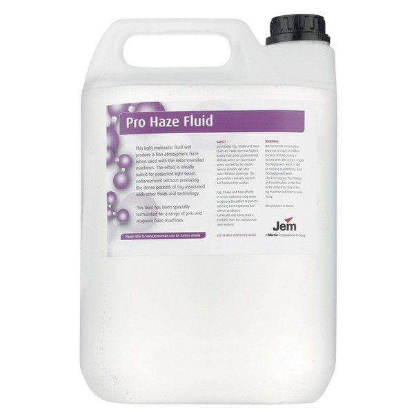 Jem Pro Haze Fluid, 9.5 Litres