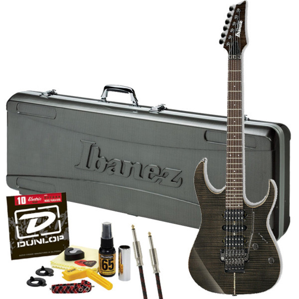 Ibanez Prestige RG4570Z Guitar, Himalayan Black with FREE Gifts