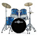 Deluxe Drum Kit by Gear4music, Laser Blue