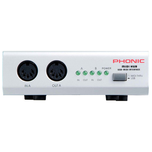 Phonic Midihub USB MIDI Interface (Front)